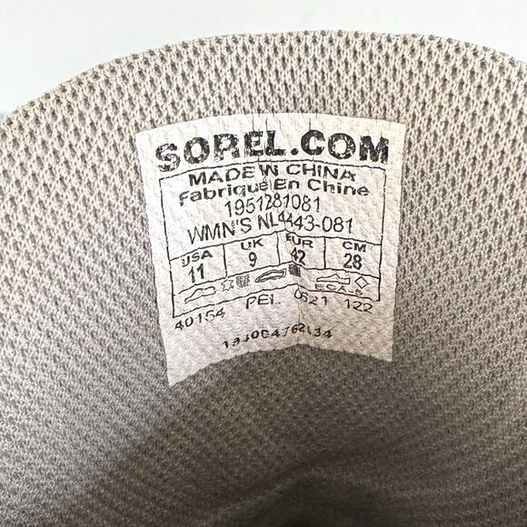 Sorel Out 'N About Dove Grey Quarry Waterproof Wedge Boots - Picture 10 of 10